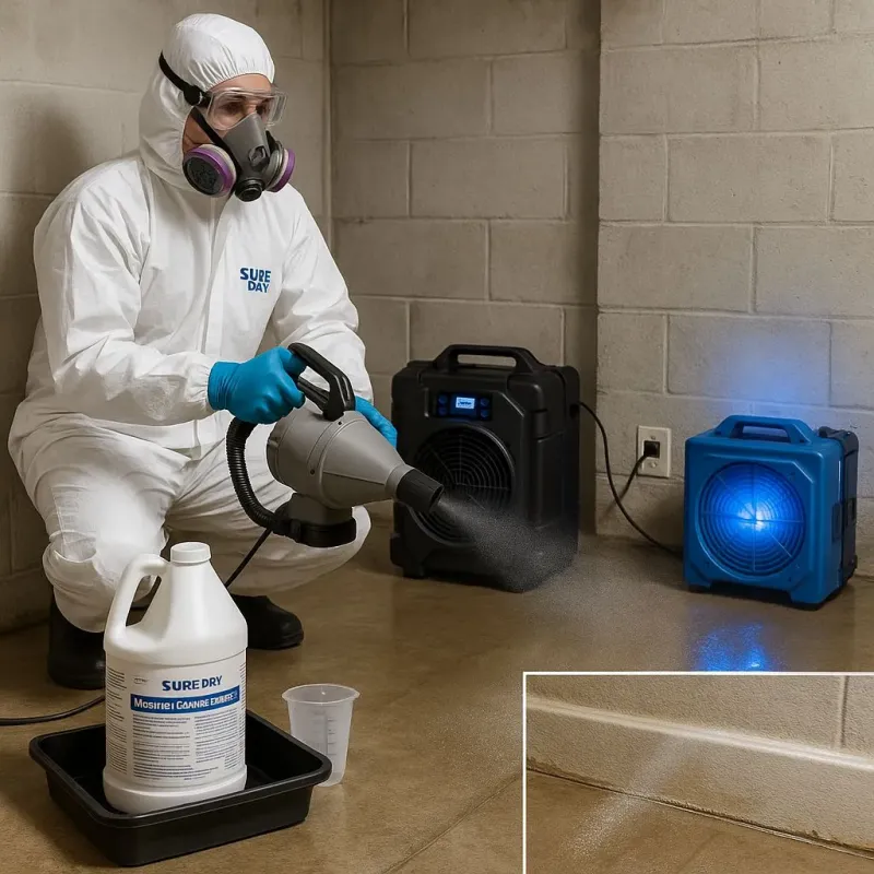 Sanitization and Odor Removal process in River Vale, NJ
